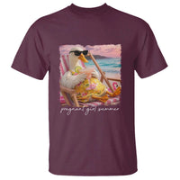 Pregnant Girl Summer T Shirt Silly Goose Mom Baby Announcement