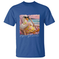 Pregnant Girl Summer T Shirt Silly Goose Mom Baby Announcement