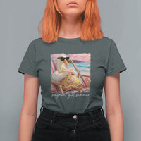 Pregnant Girl Summer T Shirt For Women Silly Goose Mom Baby Announcement