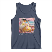 Pregnant Girl Summer Tank Top Silly Goose Mom Baby Announcement