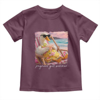 Pregnant Girl Summer Toddler T Shirt Silly Goose Mom Baby Announcement