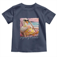 Pregnant Girl Summer Toddler T Shirt Silly Goose Mom Baby Announcement
