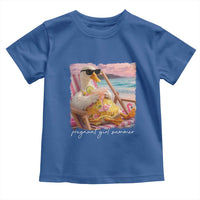 Pregnant Girl Summer Toddler T Shirt Silly Goose Mom Baby Announcement