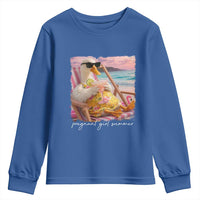 Pregnant Girl Summer Youth Sweatshirt Silly Goose Mom Baby Announcement