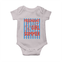 Pregnant Girl Summer Baby Onesie Funny Beach Pregnancy Announcement