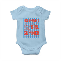 Pregnant Girl Summer Baby Onesie Funny Beach Pregnancy Announcement
