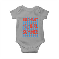 Pregnant Girl Summer Baby Onesie Funny Beach Pregnancy Announcement
