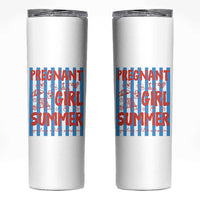 Pregnant Girl Summer Skinny Tumbler Funny Beach Pregnancy Announcement