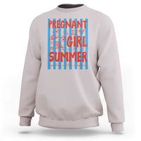 Pregnant Girl Summer Sweatshirt Funny Beach Pregnancy Announcement