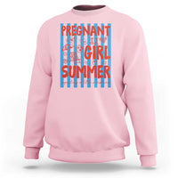Pregnant Girl Summer Sweatshirt Funny Beach Pregnancy Announcement