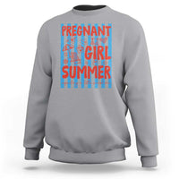 Pregnant Girl Summer Sweatshirt Funny Beach Pregnancy Announcement