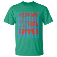 Pregnant Girl Summer T Shirt Funny Beach Pregnancy Announcement