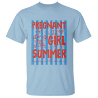 Pregnant Girl Summer T Shirt Funny Beach Pregnancy Announcement