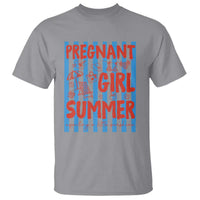 Pregnant Girl Summer T Shirt Funny Beach Pregnancy Announcement