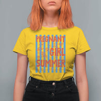 Pregnant Girl Summer T Shirt For Women Funny Beach Pregnancy Announcement