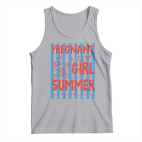Pregnant Girl Summer Tank Top Funny Beach Pregnancy Announcement