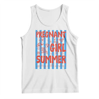 Pregnant Girl Summer Tank Top Funny Beach Pregnancy Announcement