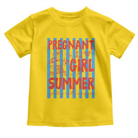 Pregnant Girl Summer Toddler T Shirt Funny Beach Pregnancy Announcement