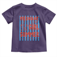 Pregnant Girl Summer Toddler T Shirt Funny Beach Pregnancy Announcement