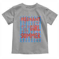Pregnant Girl Summer Toddler T Shirt Funny Beach Pregnancy Announcement