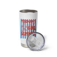 Pregnant Girl Summer Tumbler Cup Funny Beach Pregnancy Announcement