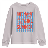 Pregnant Girl Summer Youth Sweatshirt Funny Beach Pregnancy Announcement