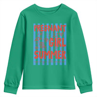 Pregnant Girl Summer Youth Sweatshirt Funny Beach Pregnancy Announcement