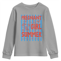 Pregnant Girl Summer Youth Sweatshirt Funny Beach Pregnancy Announcement