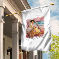 Pregnant Girl Summer Goose Mom Garden Flag Funny Pregnancy Announcement