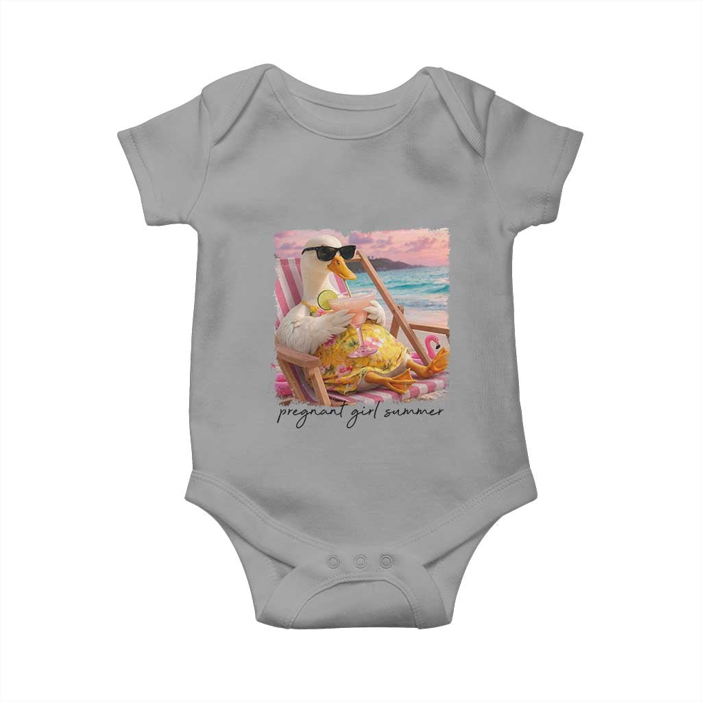 Pregnant Girl Summer Goose Mom Baby Onesie Funny Pregnancy Announcement