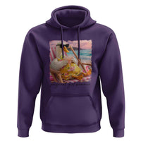 Pregnant Girl Summer Goose Mom Hoodie Funny Pregnancy Announcement
