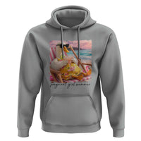Pregnant Girl Summer Goose Mom Hoodie Funny Pregnancy Announcement