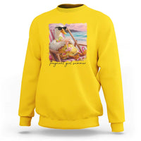 Pregnant Girl Summer Goose Mom Sweatshirt Funny Pregnancy Announcement