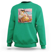Pregnant Girl Summer Goose Mom Sweatshirt Funny Pregnancy Announcement