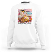 Pregnant Girl Summer Goose Mom Sweatshirt Funny Pregnancy Announcement