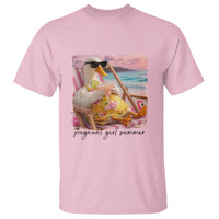 Pregnant Girl Summer Goose Mom T Shirt Funny Pregnancy Announcement