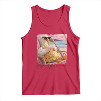 Pregnant Girl Summer Goose Mom Tank Top Funny Pregnancy Announcement