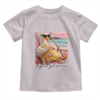 Pregnant Girl Summer Goose Mom Toddler T Shirt Funny Pregnancy Announcement