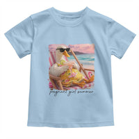 Pregnant Girl Summer Goose Mom Toddler T Shirt Funny Pregnancy Announcement