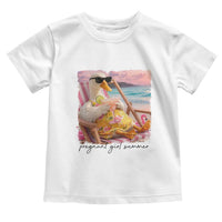 Pregnant Girl Summer Goose Mom Toddler T Shirt Funny Pregnancy Announcement