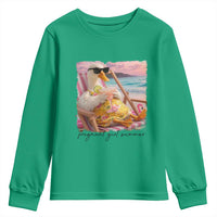 Pregnant Girl Summer Goose Mom Youth Sweatshirt Funny Pregnancy Announcement