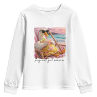 Pregnant Girl Summer Goose Mom Youth Sweatshirt Funny Pregnancy Announcement