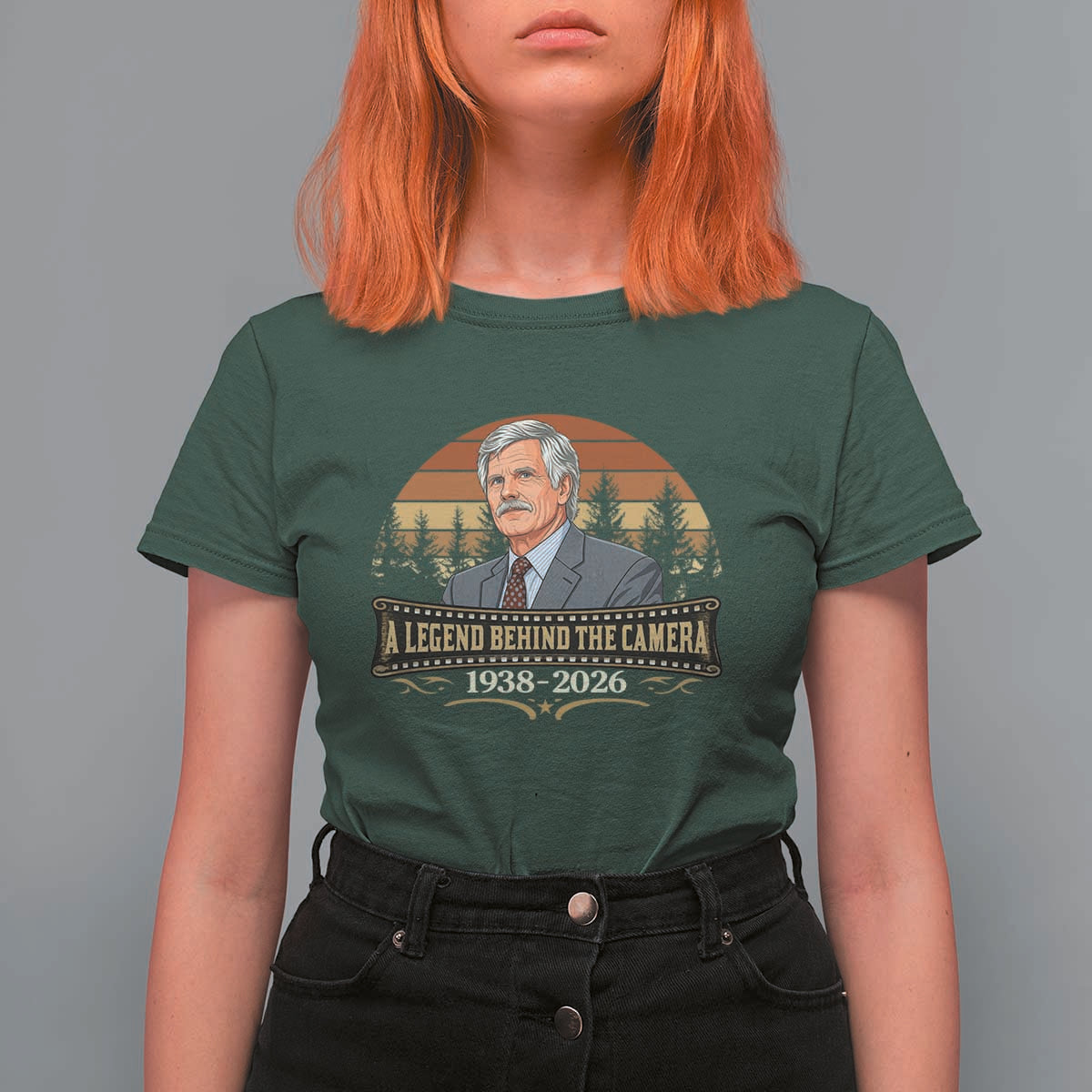 Media Mogul Turner Memorial T Shirt For Women A Legend Behind The Camera
