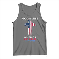 God Bless America 250 Years 1776-2026 Tank Top Christian Cross Flag
