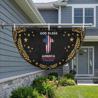God Bless America 250 Years 1776-2026 Patriotic Fan Flag Christian Cross Flag