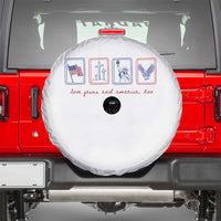 Loves Jesus and America Too Spare Tire Cover 4th of July Christian