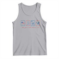 Loves Jesus and America Too Tank Top 4th of July Christian