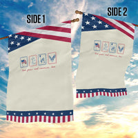 Loves Jesus and America Too Patriotic Garden Flag 4th of July Christian