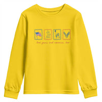 Loves Jesus and America Too Youth Sweatshirt 4th of July Christian