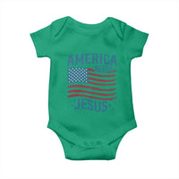 America Needs Jesus Baby Onesie 4th of July Christian
